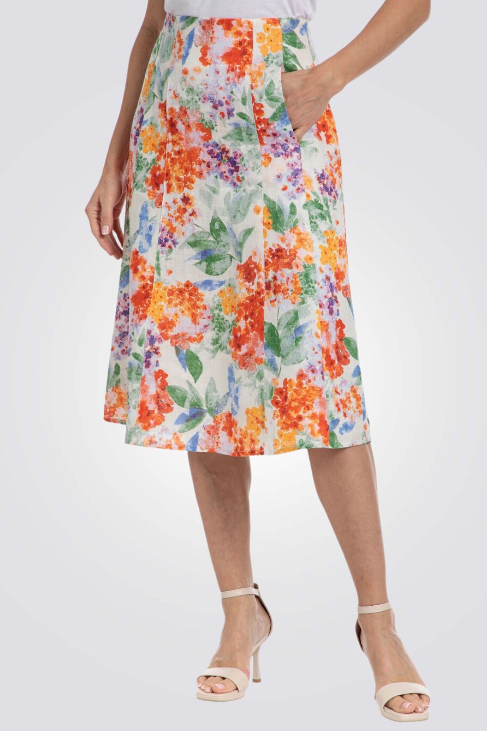 חצאית בשילוב צבעים