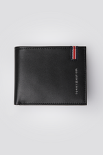 ארנק עור לגברים בצבע שחור
