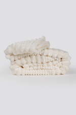 שמיכת פליז זוגית 200/220 ס"מ בעיצוב פסים | קנת קול