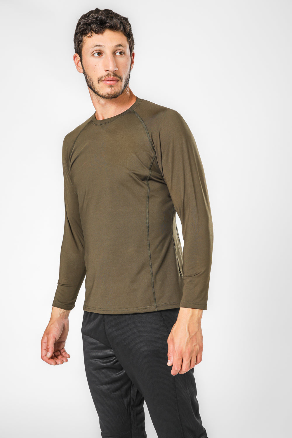 חולצה תרמית בדרגה 3 בצבע זית