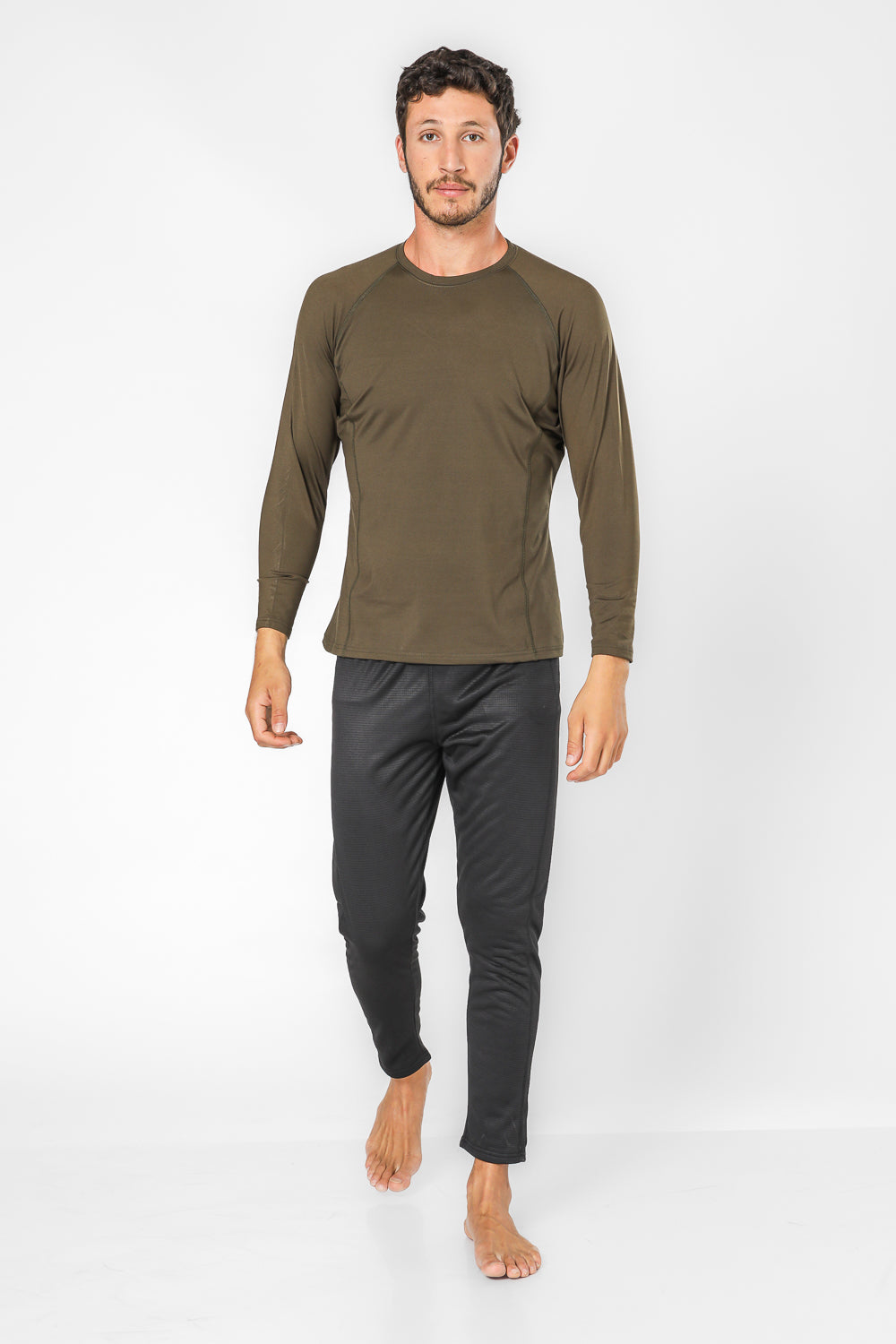 חולצה תרמית בדרגה 3 בצבע זית