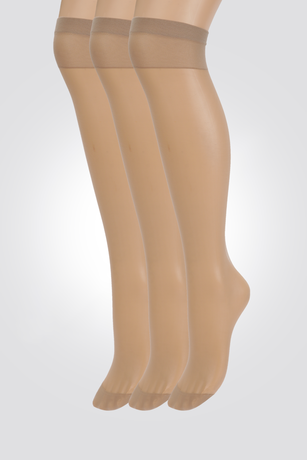 מארז 3 זוגות גרביון שמפיין ברך 15 דנייר לנשים