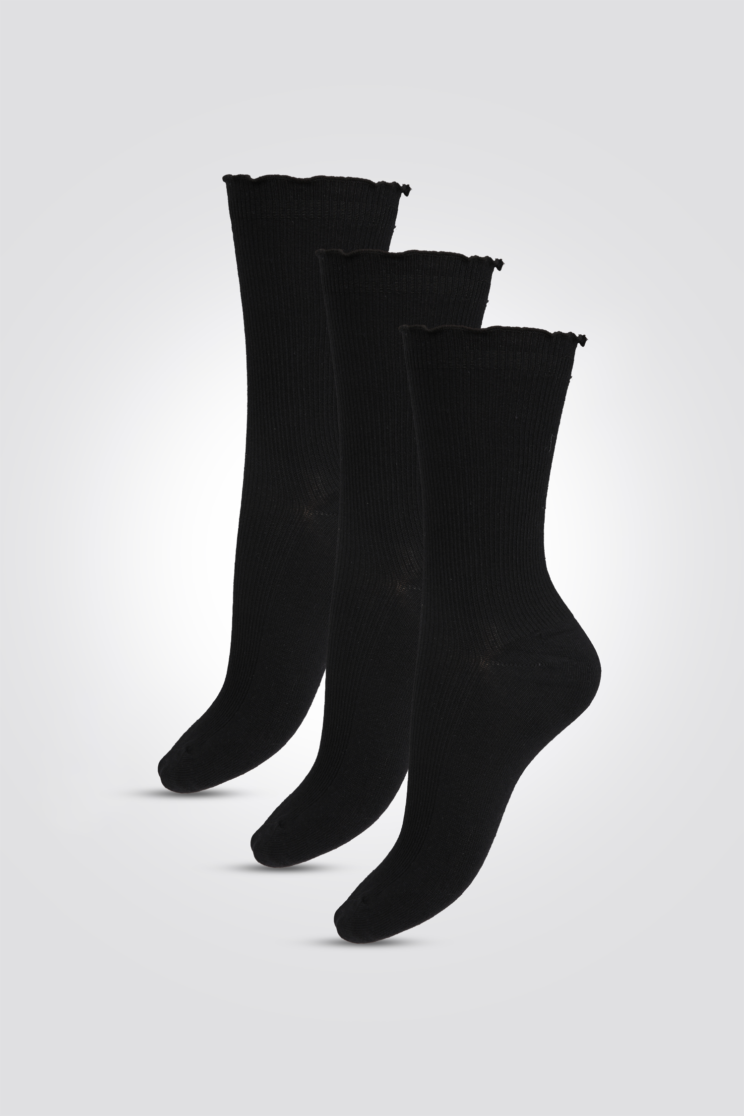 מארז שלישיית גרבי ריב בעיצוב גלי | סריגמיש