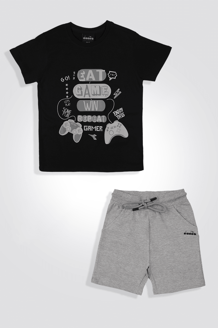 חליפה לילדים בצבע שחור ואפור - MASHBIR//365