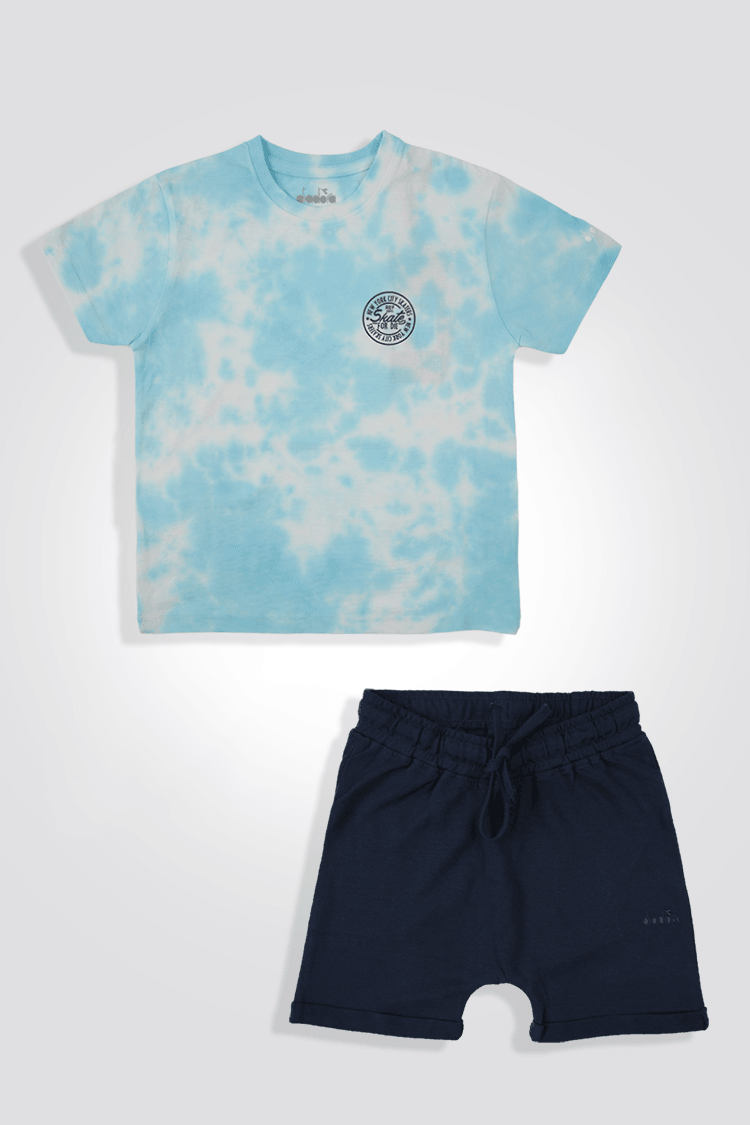 חליפת טאי דאי לילדים בצבע תכלת ונייבי - MASHBIR//365