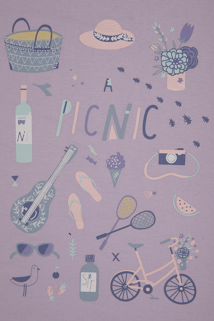 חליפה לילדות בצבע סגול ושחור - MASHBIR//365