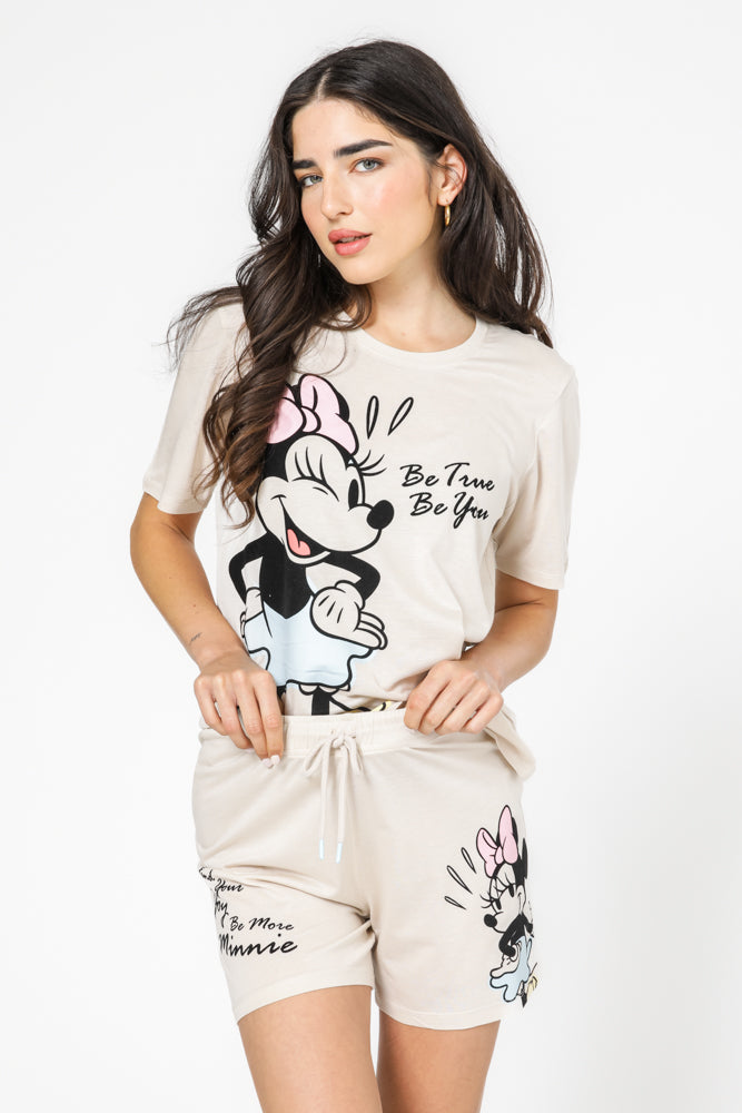 סט פיג'מה קצרה מיני מאוס חלק קידמי