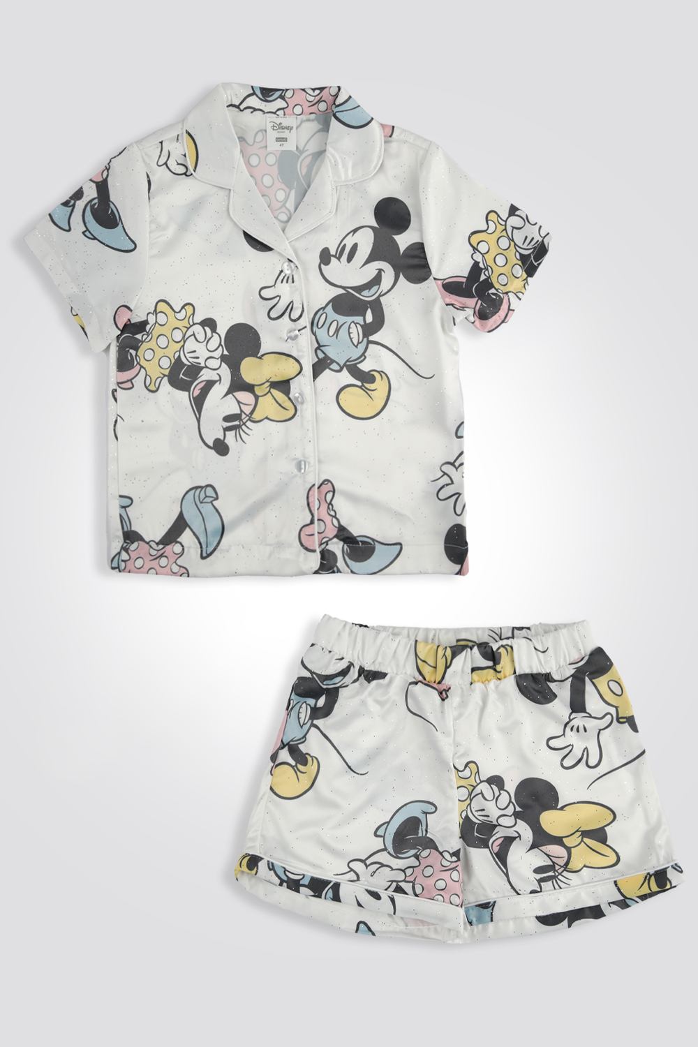 סט פיג'מה סאטן מיקי מאוד חולצה ומכנס