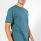 חולצה קצרה צווארון עגול בצבע ירוק - 5