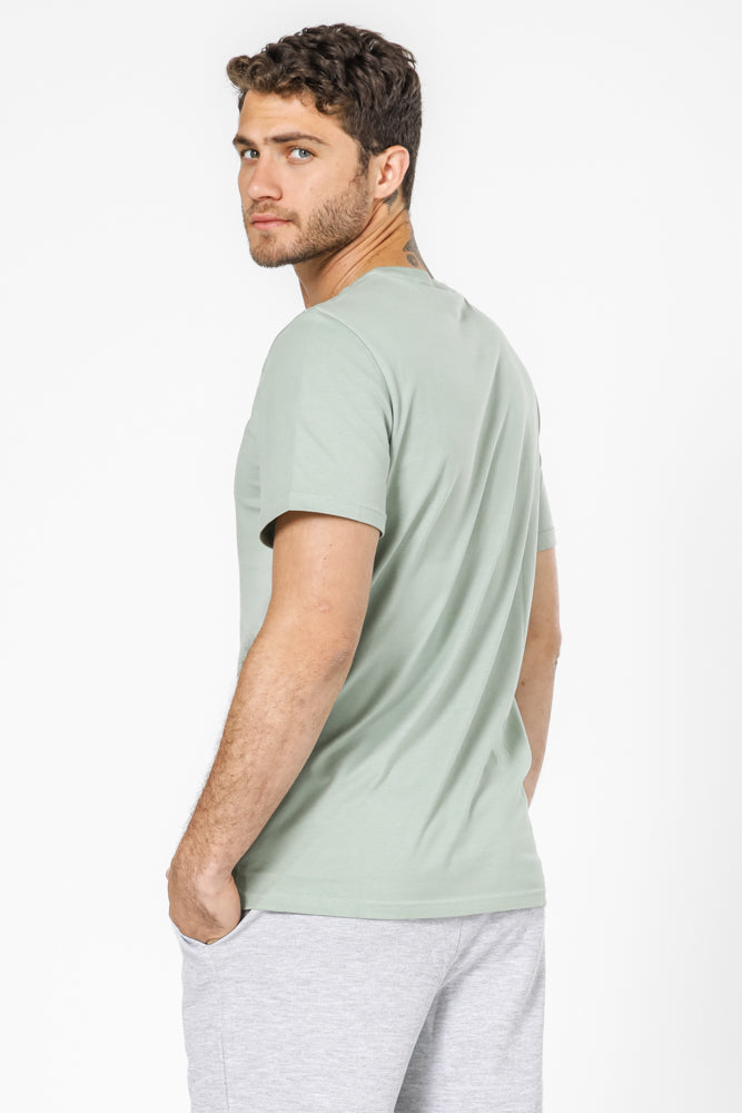  חולצה קצרה צווארון עגול בצבע ירוק