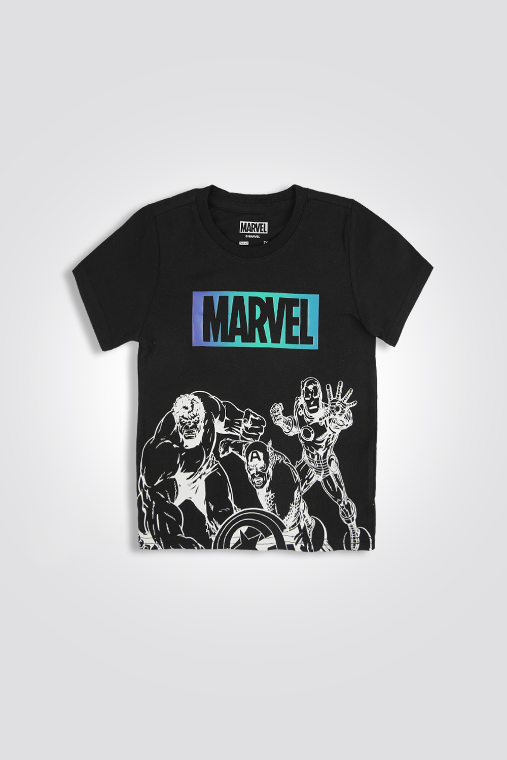 חולצת פיג'מה בצבע שחור מארוול