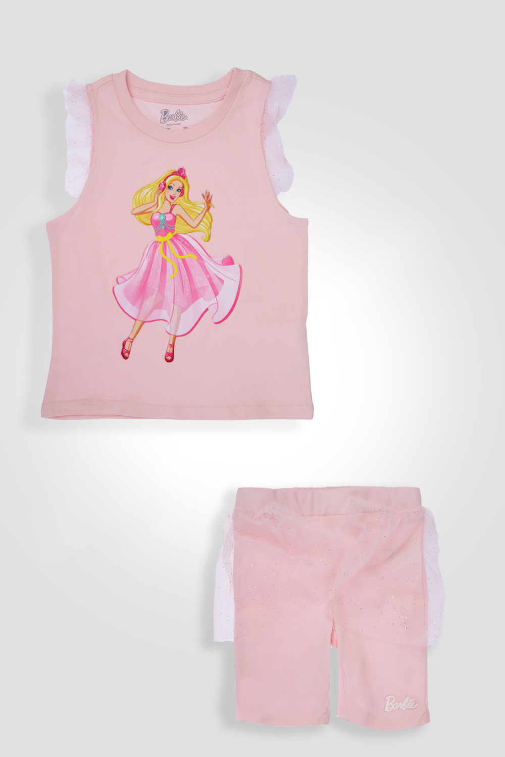 סט פיג'מה BARBIE עם קשת לראש