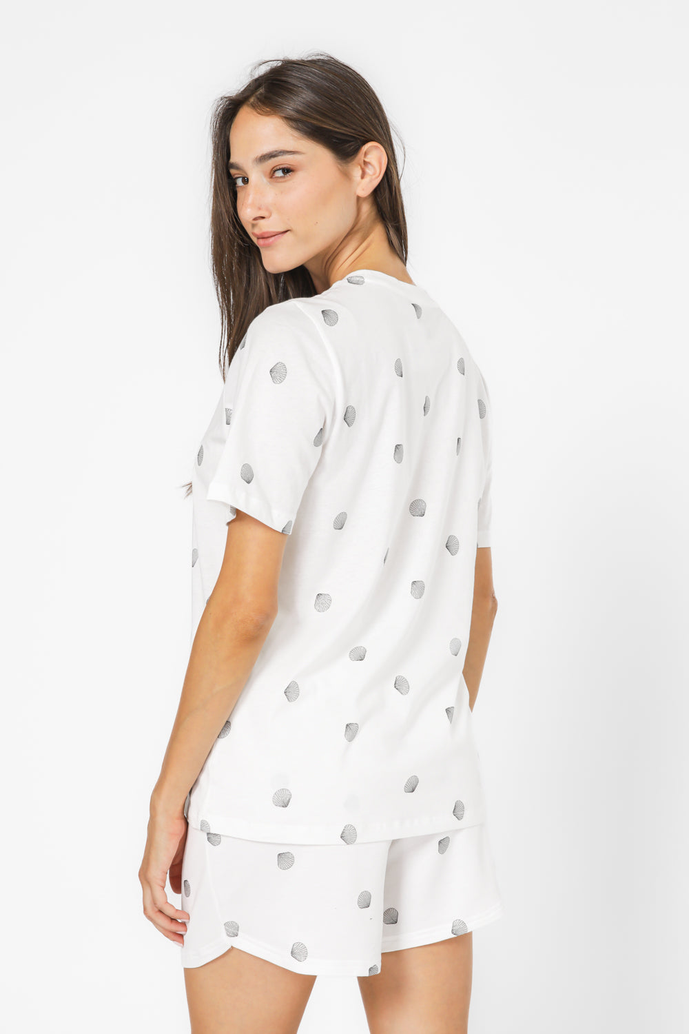 סט פיג’מה קצרה MINNIE WHITE