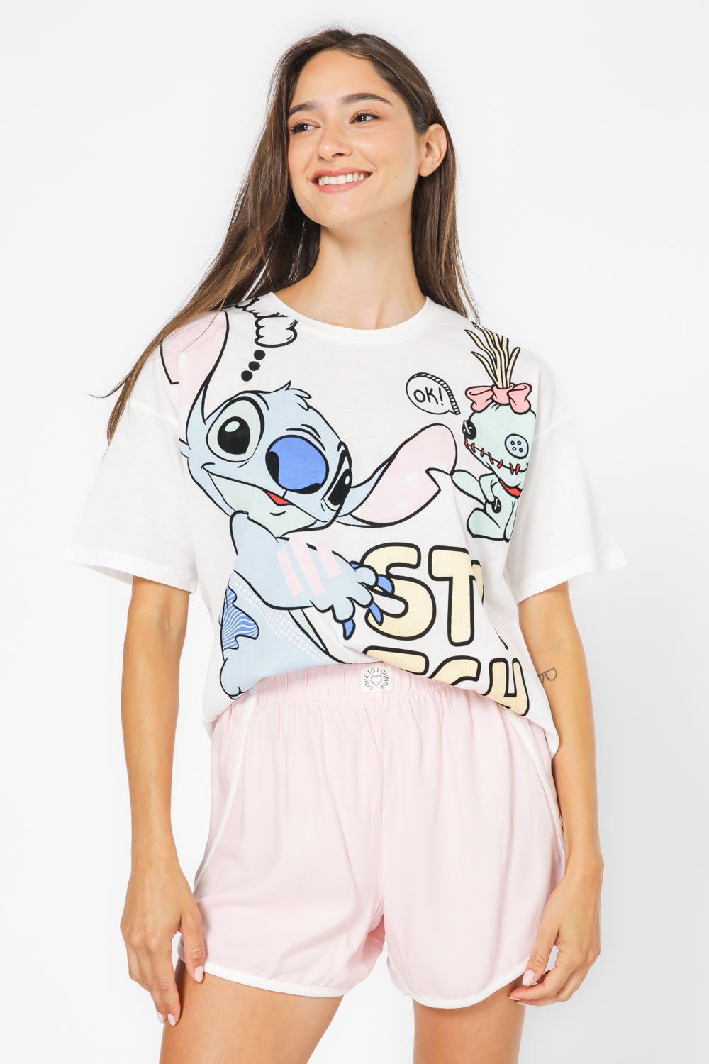 סט פיג’מה קצרה POP STITCH