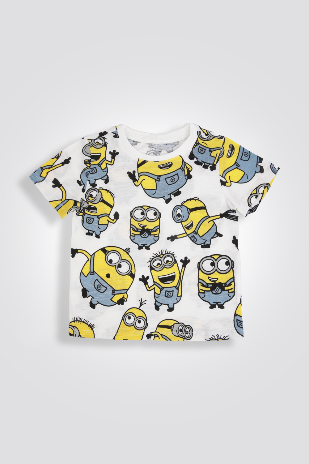 סט פיג’מה קצרה MINIONS לבן