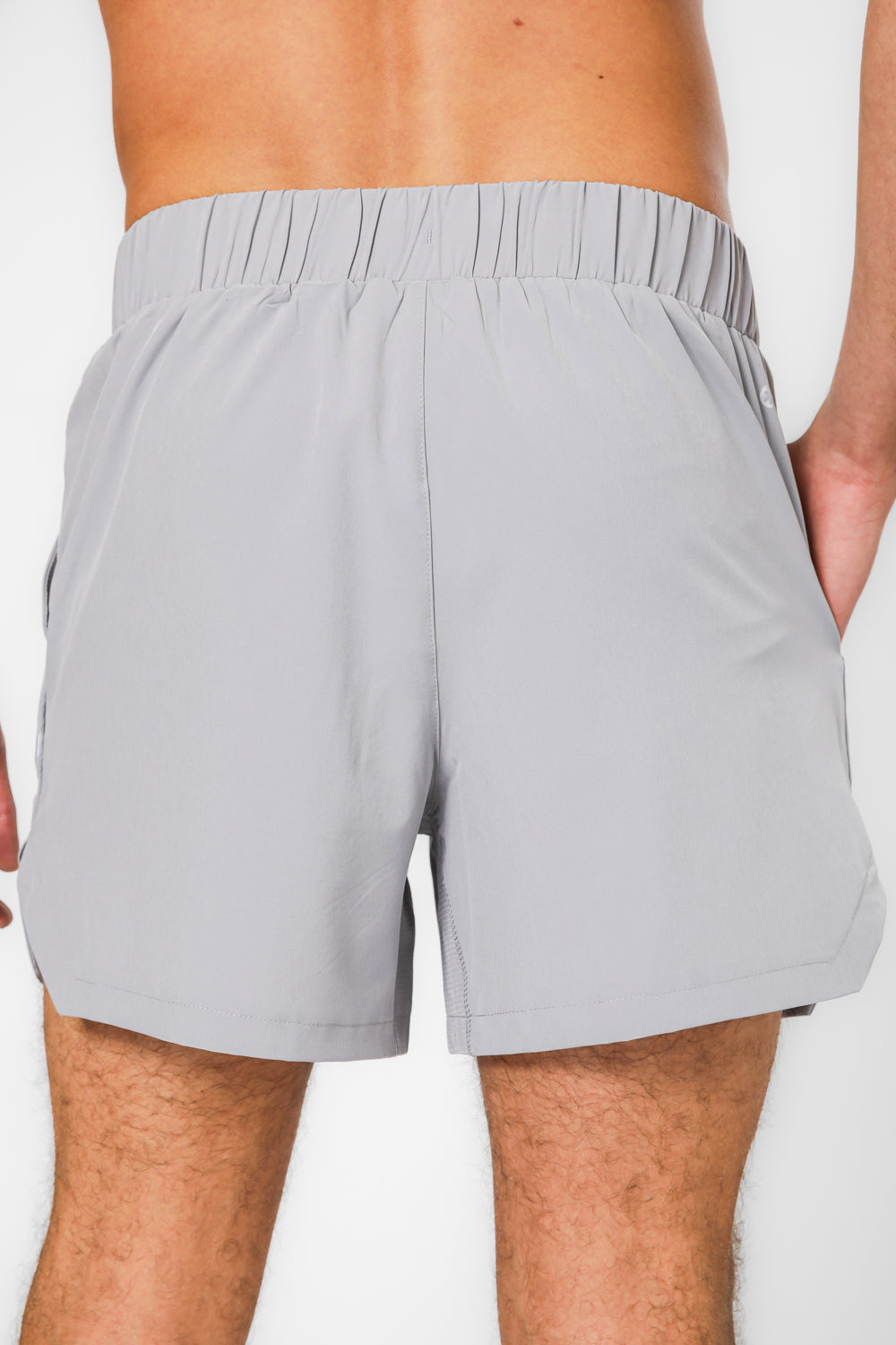 מכנסי אימון קצרים אורך 5 אינץ’ ACTIVE אפור
