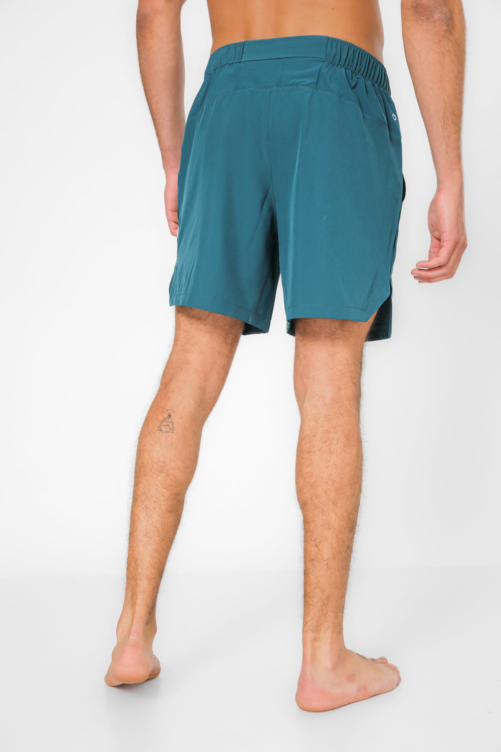 מכנסי ריצה קצרים אורך 7 אינץ’ ACTIVE בצבע טורקיז