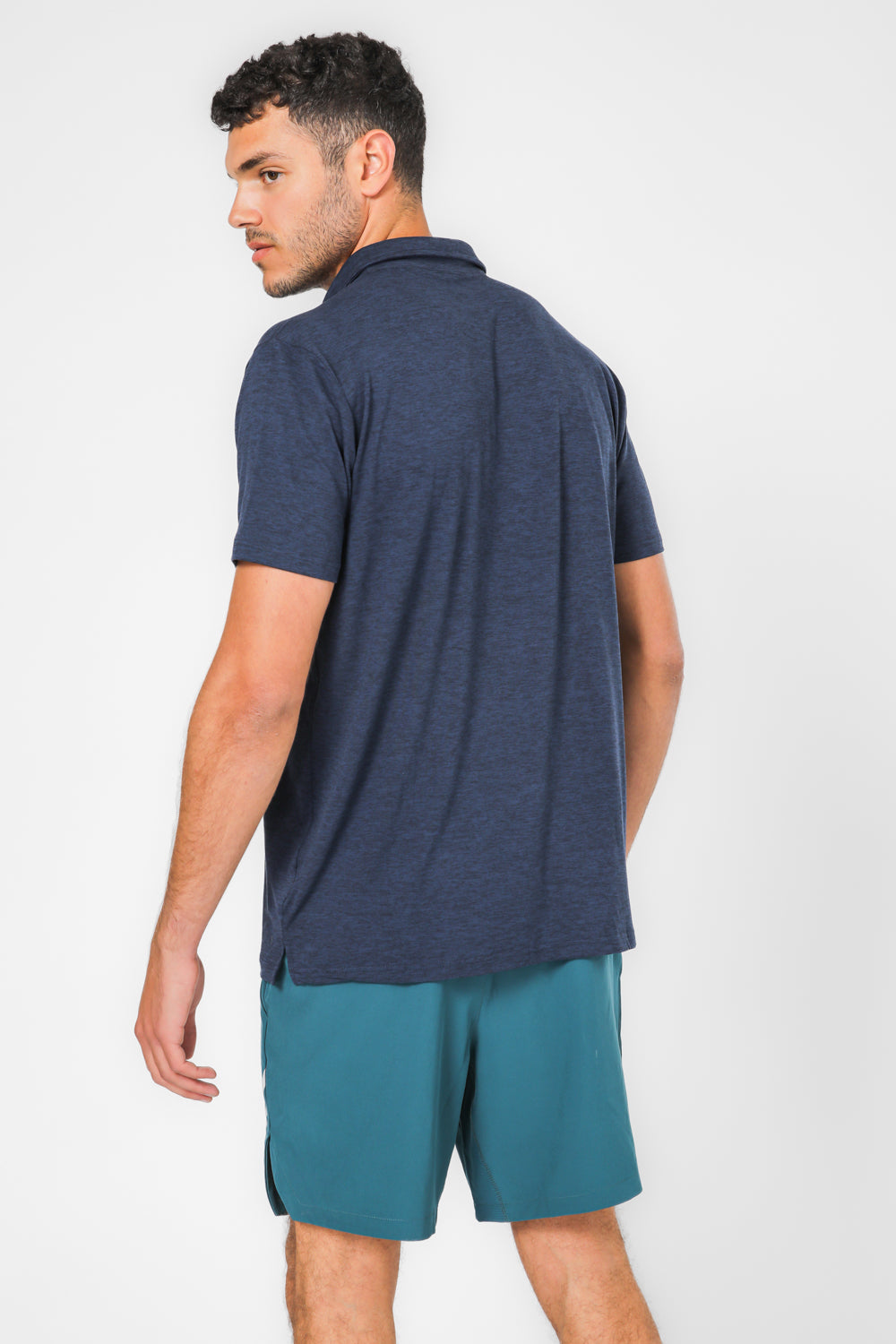 חולצת פולו קצרה מנדפת זיעה ACTIVE