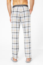 מכנסי בית ארוכים משבצות