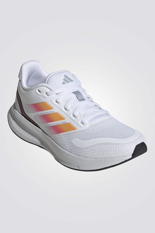 נעלי ספורט לנוער מבית ADIDAS, עם קרסול מרופד וסוליית cloudfoam. הנעל במראה הקלאסי של אדידס עם 3 פסים. 