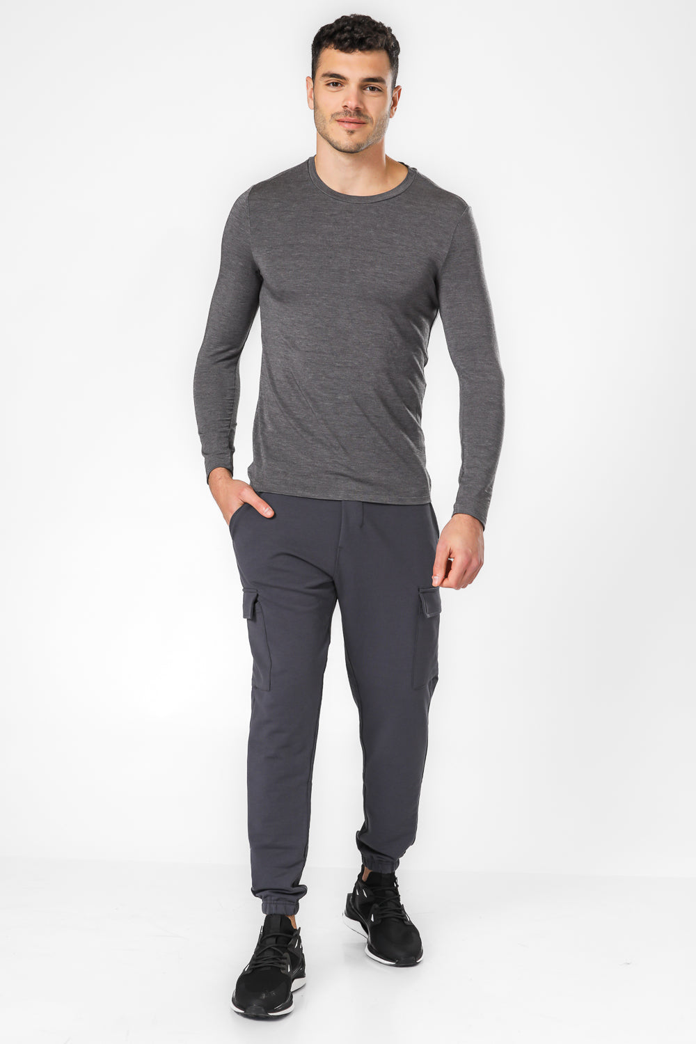 מכנסי טרנינג עם כיסי דגמ”ח לגבר