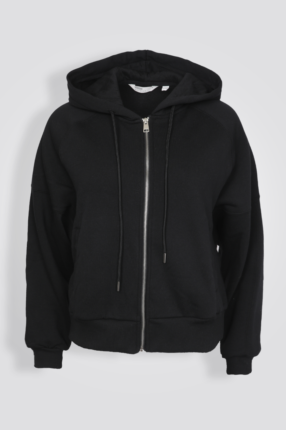 ג’קט פוטר עם קפוצ’ון שחור לנשים