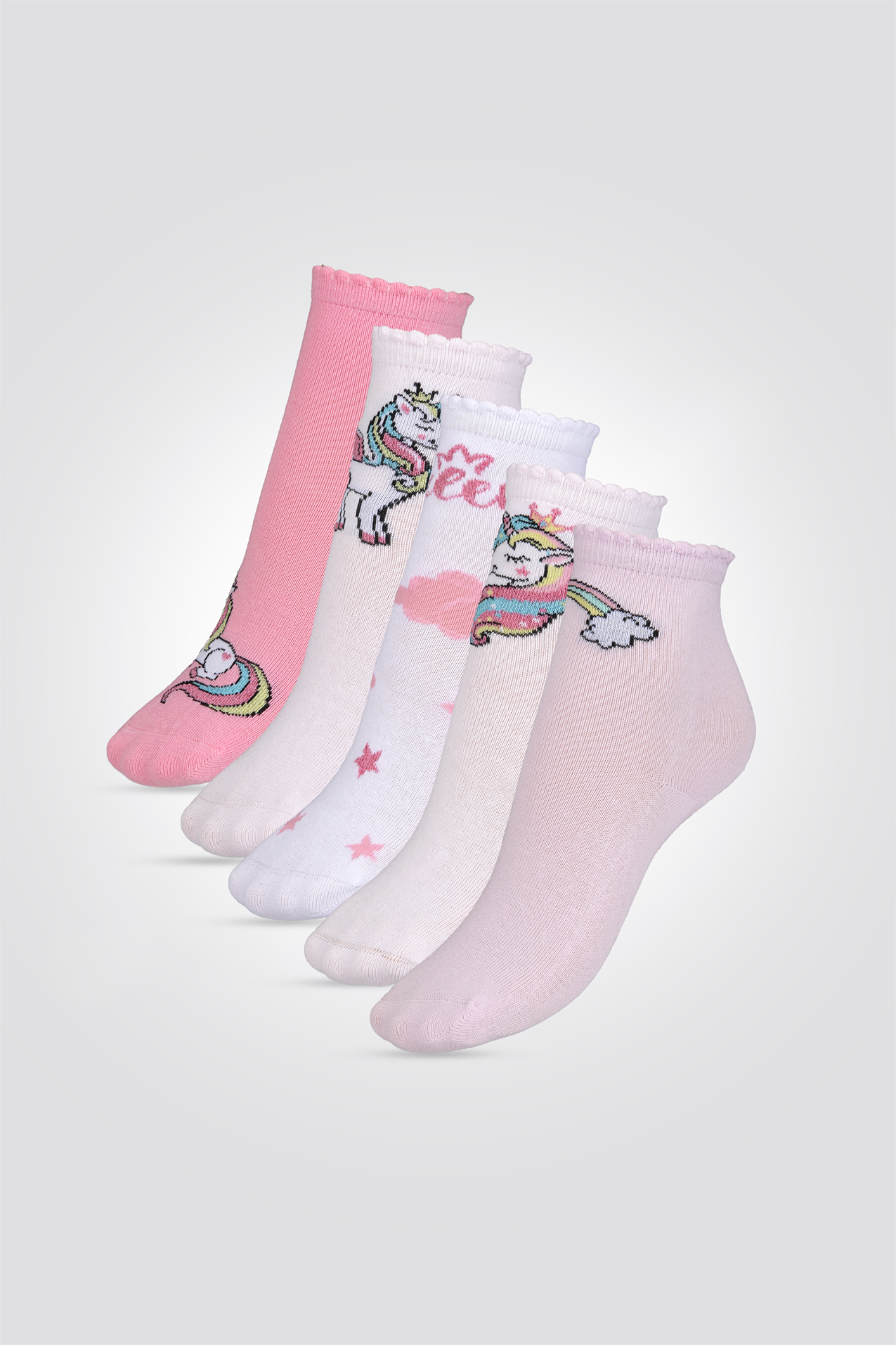 מארז חמישיית גרבי חד קרן | דלתא