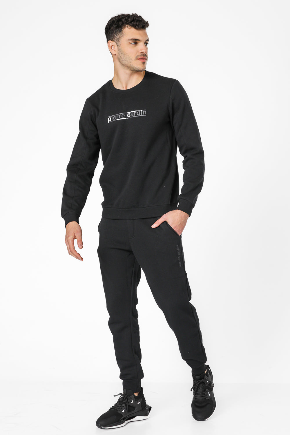 סט פיג'מה פוטר PIERRE CARDIN בצבע שחור