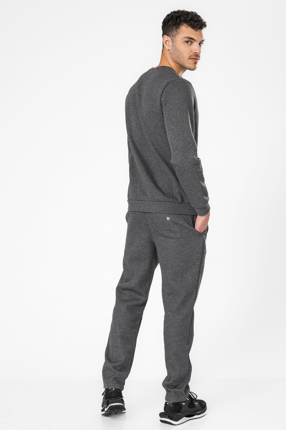 סט פיג'מה פוטר PIERRE CARDIN בצבע אפור כהה