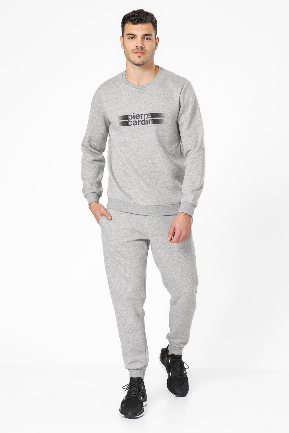 סט פיג'מה פוטר PIERRE CARDIN בצבע אפור בהיר