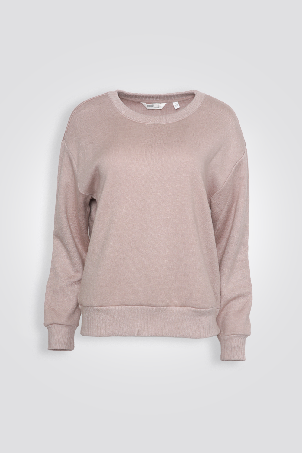 סט פנאי סרוג מבד רך בצבע ורוד