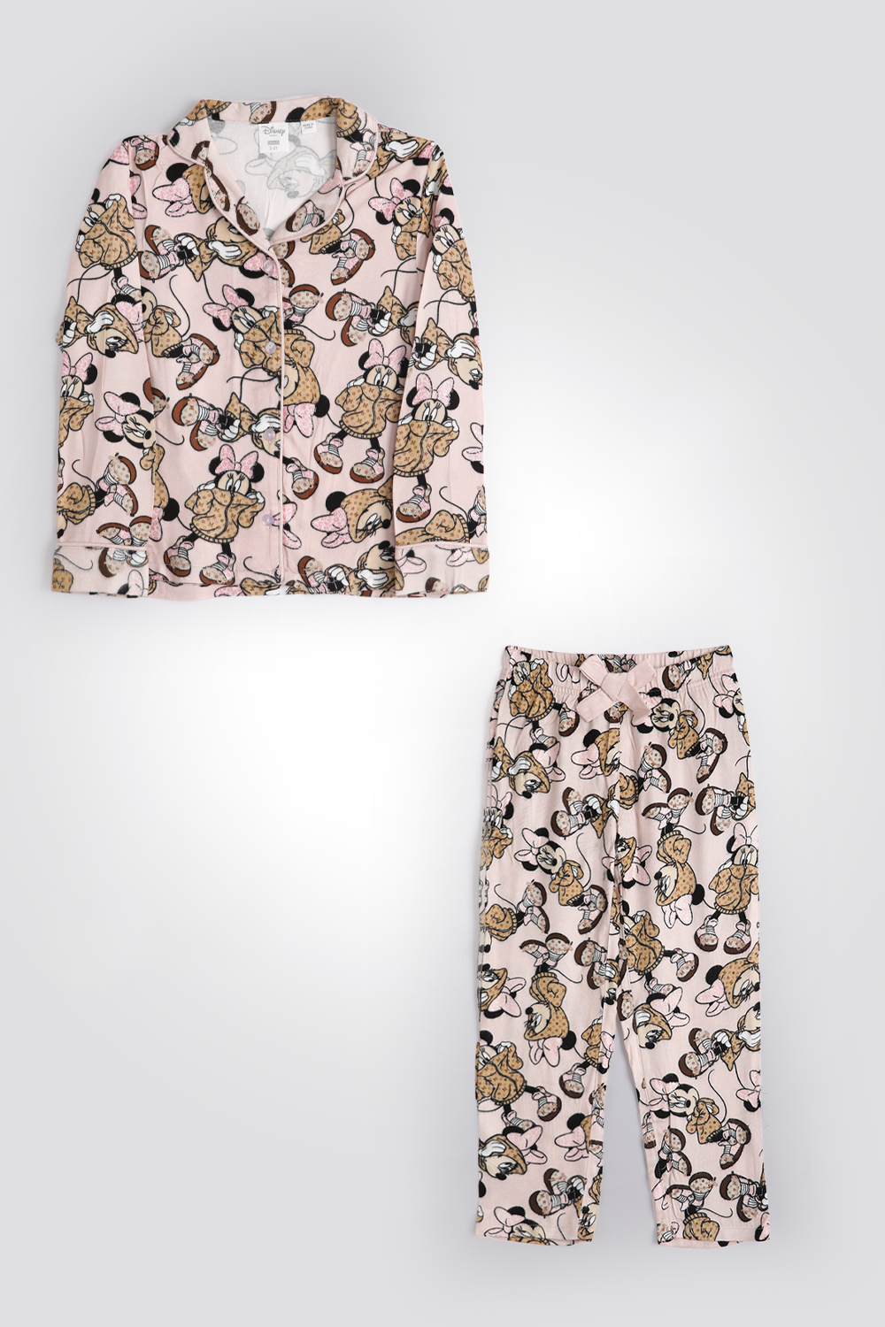 סט פיג’מה פלנל MINNIE