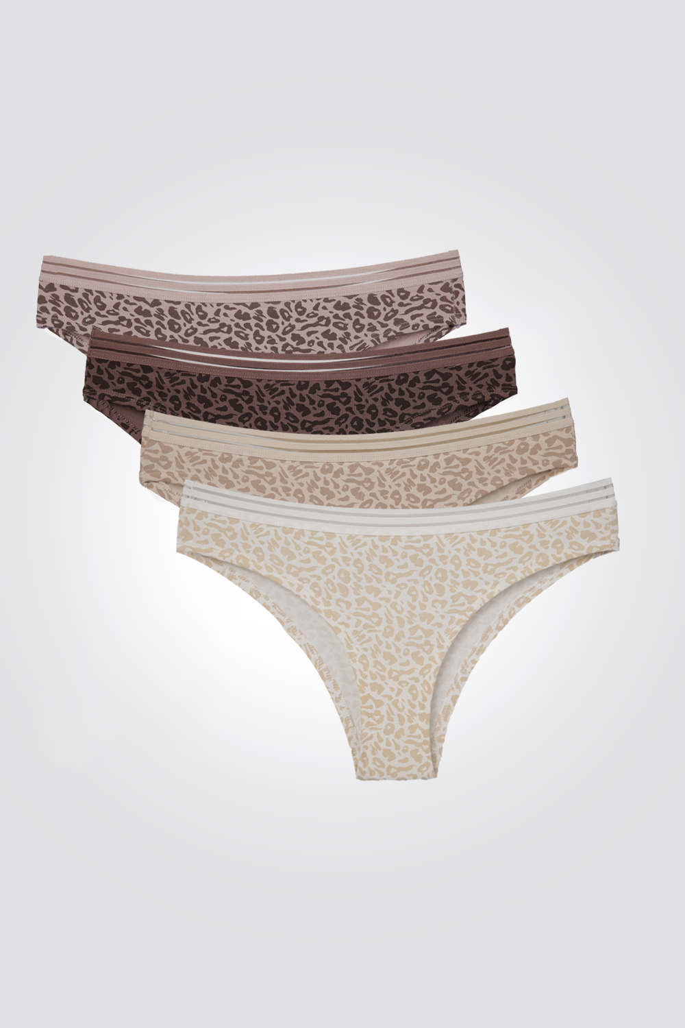 מארז רביעיית תחתוני צ’יקי בהדפס מנומר