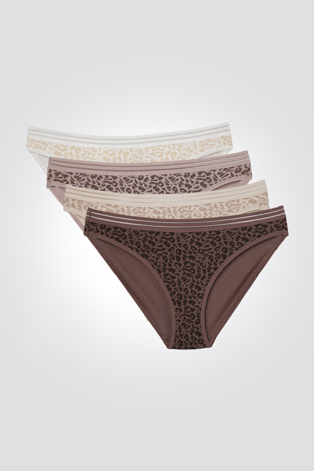 מארז רביעיית תחתוני מיני בהדפס מנומר