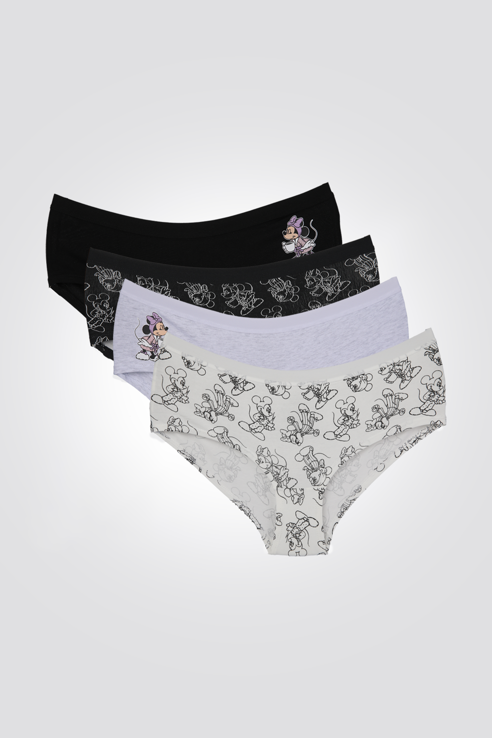 מארז רביעיית תחתוני היפסטר MINNIE