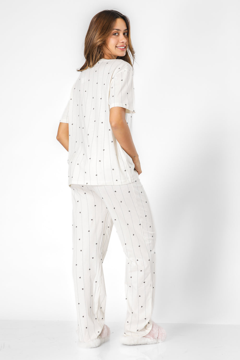 סט פיג’מה דקה HEARTS