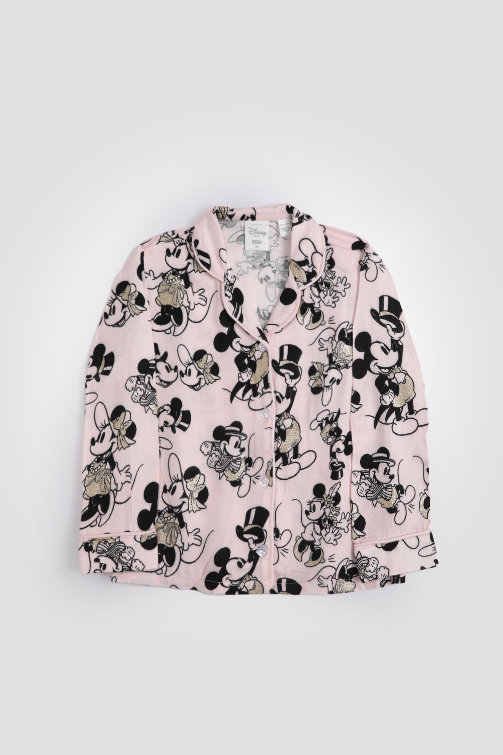 סט פיג’מה מכופתרת דקה MINNIE לילדות