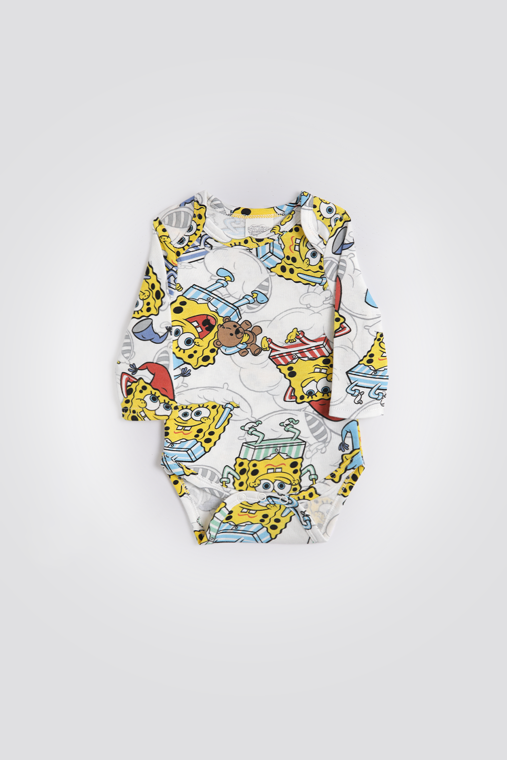 סט פיג’מה ארוכה דקה SPONGEBOB