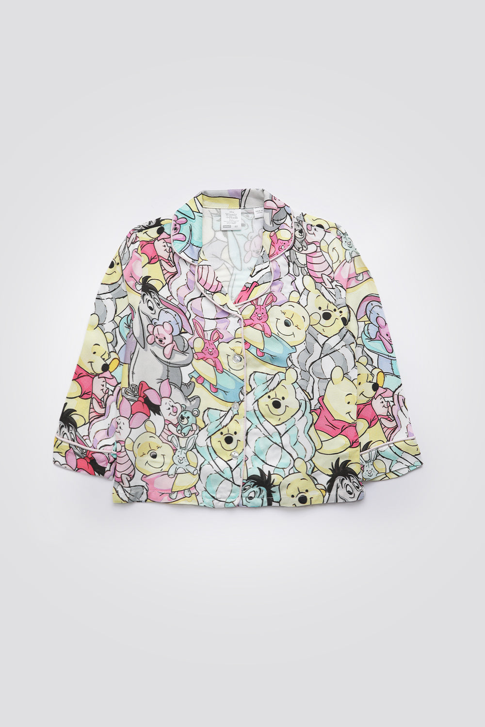 סט פיג’מה מכופתרת דקה POOH לילדות