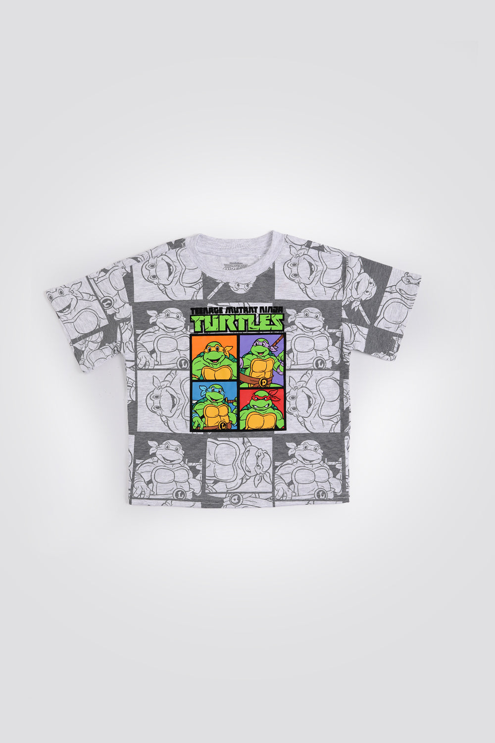 סט פיג’מת מעבר לילדים עם מסיכת אורות TMNT