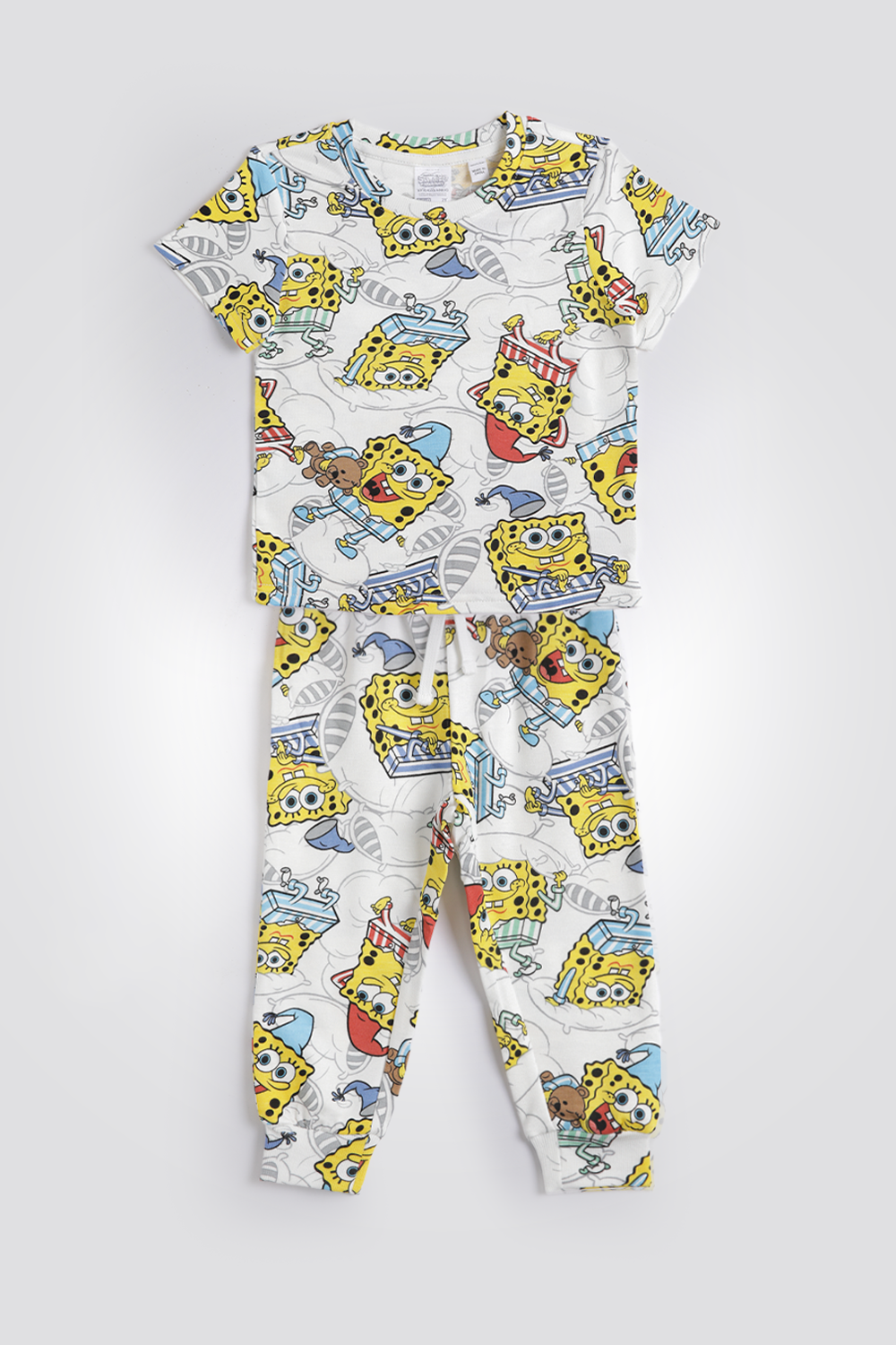 סט פיג’מה לנערים לעונת המעבר SPONGEBOB