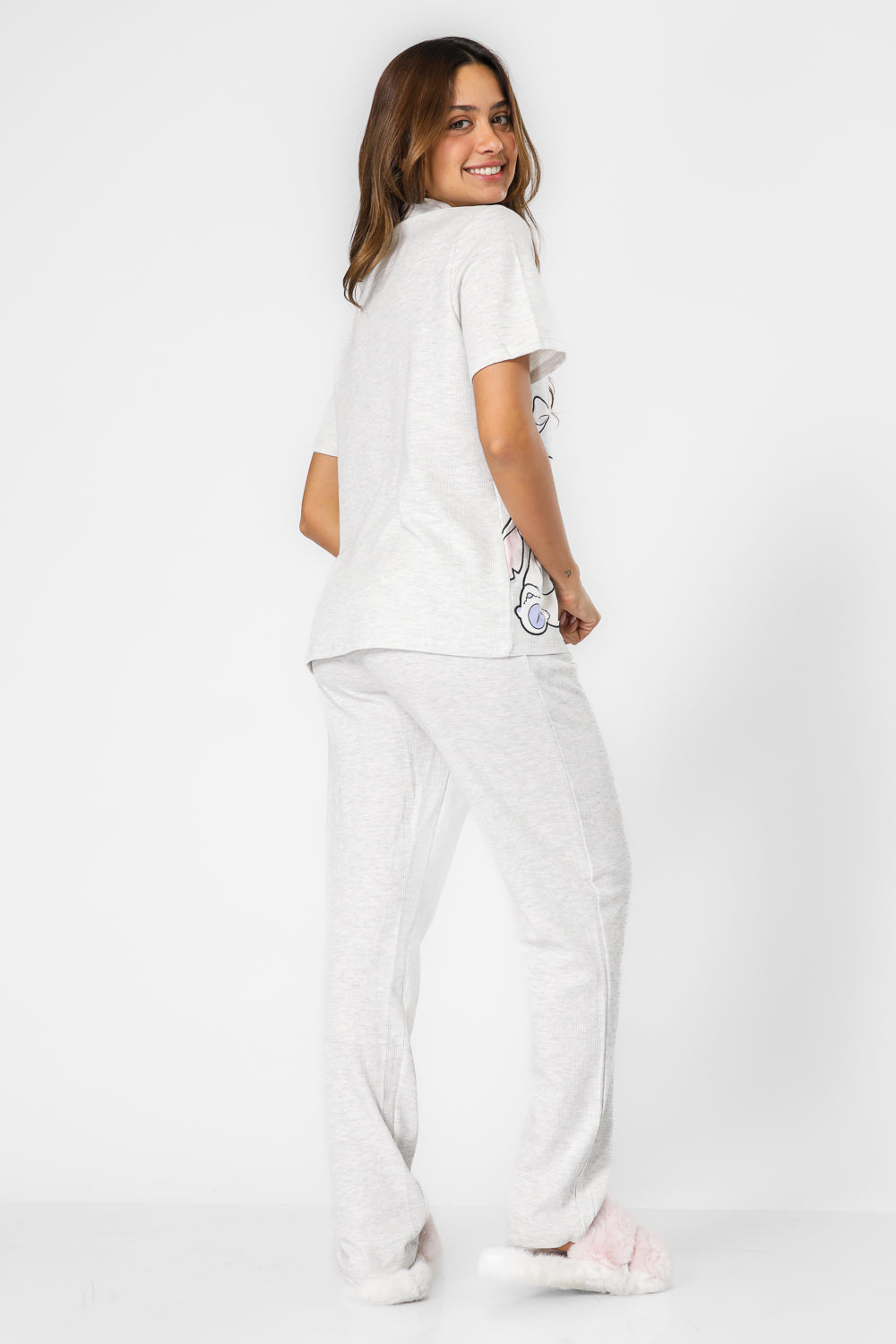 סט פיג’מה מכופתרת STITCH