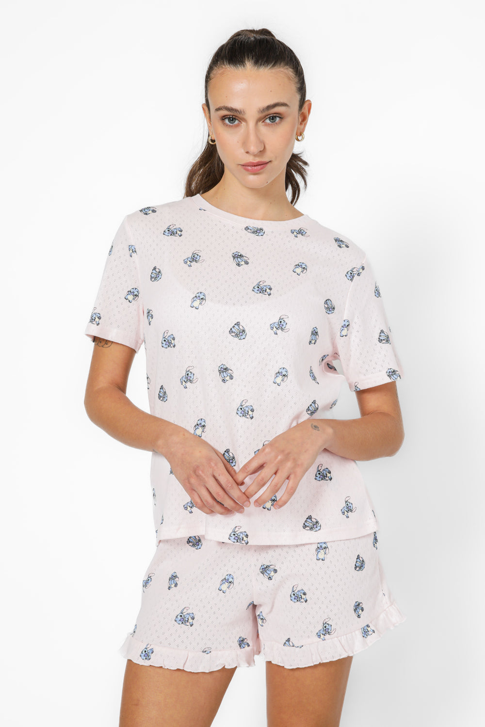 סט פיג’מה קצרה STITCH