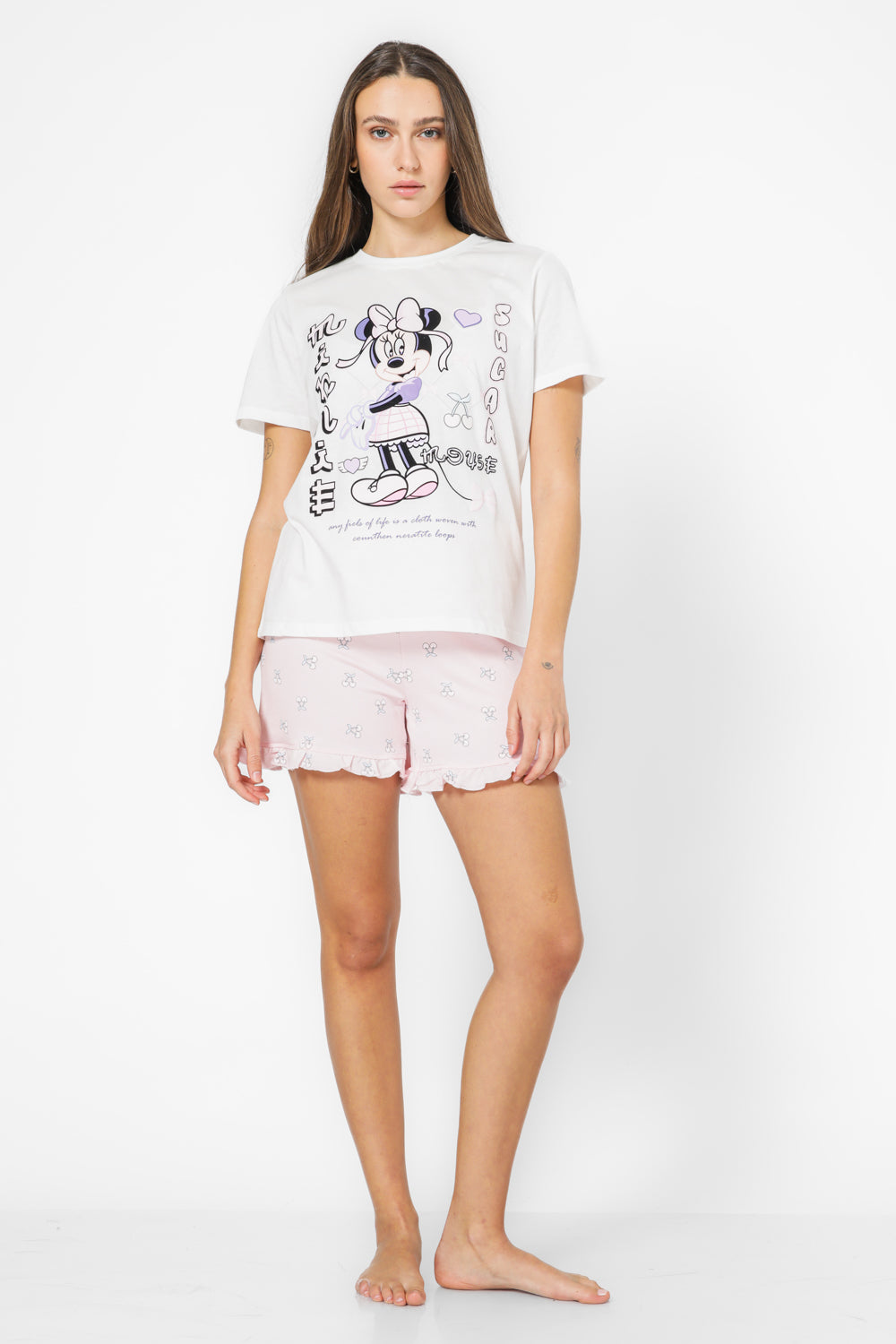 סט פיג’מה קצרה MINNIE אנימה