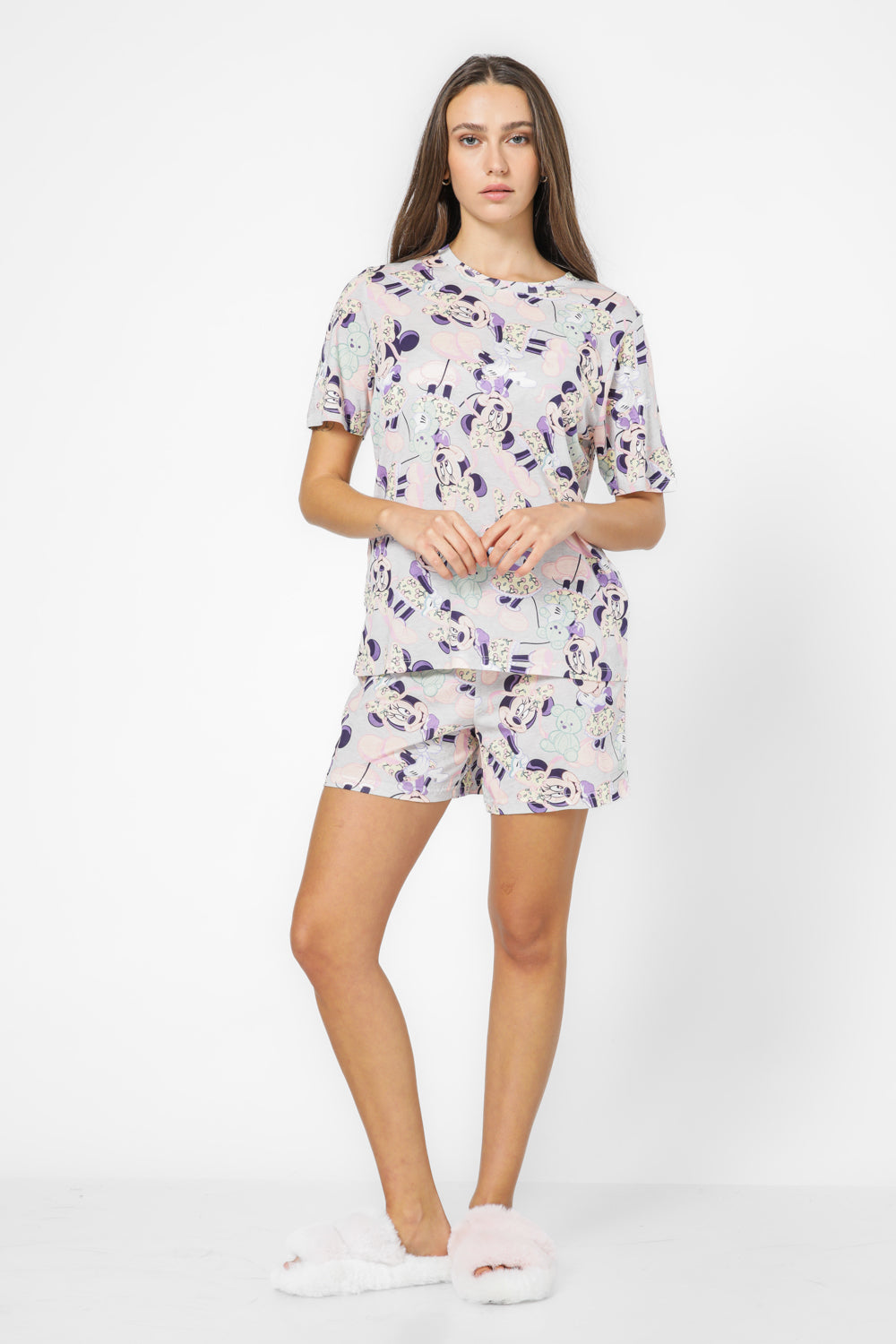 סט פיג'מה קצרה לנשים MINNIE