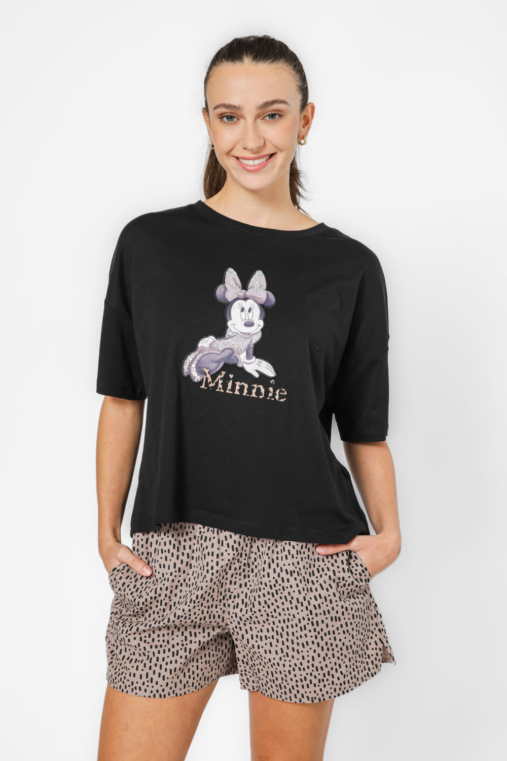 סט פיג'מה קצרה לנשים MINNIE