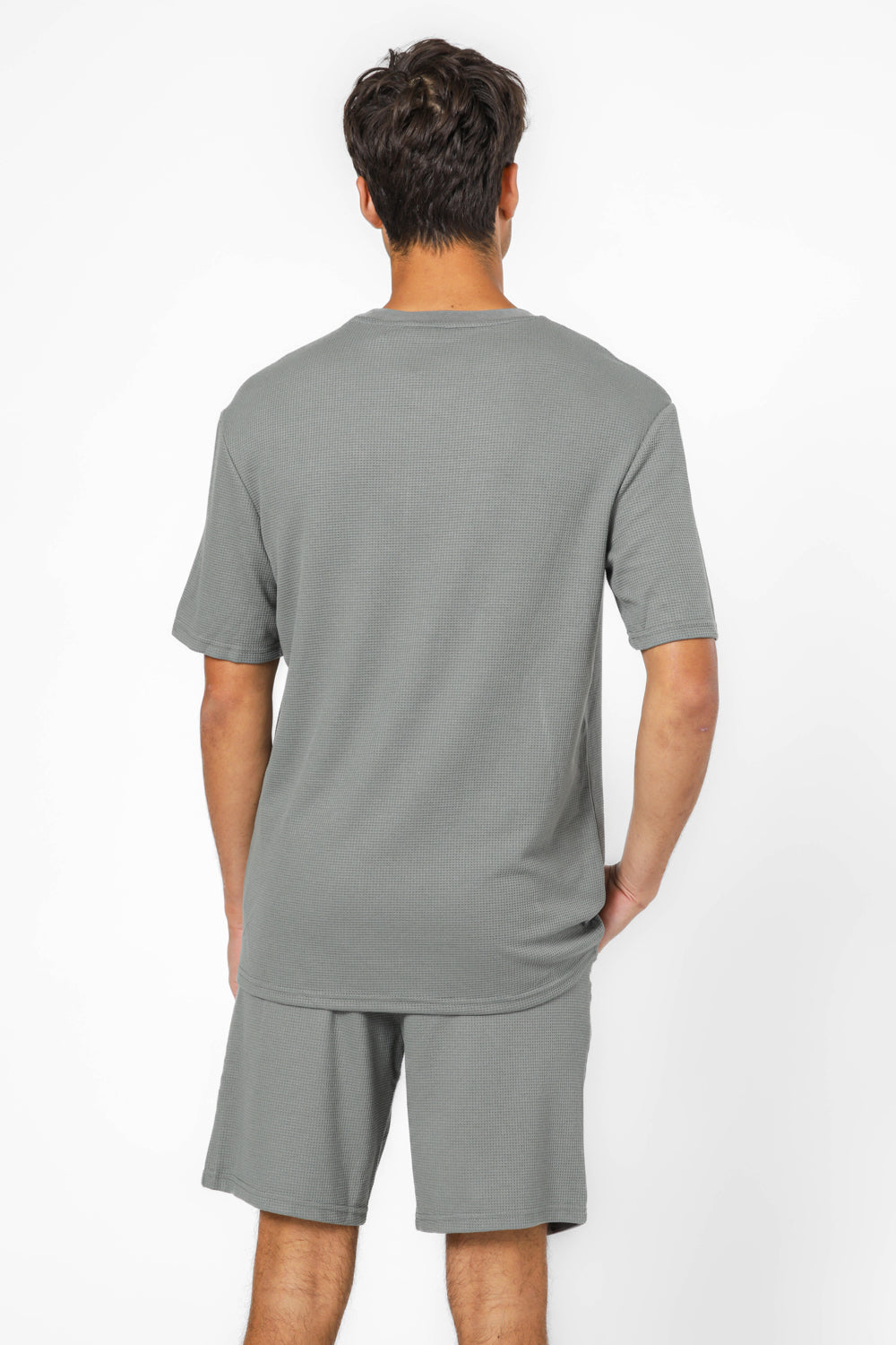 חליפת פנאי וופל קצרה