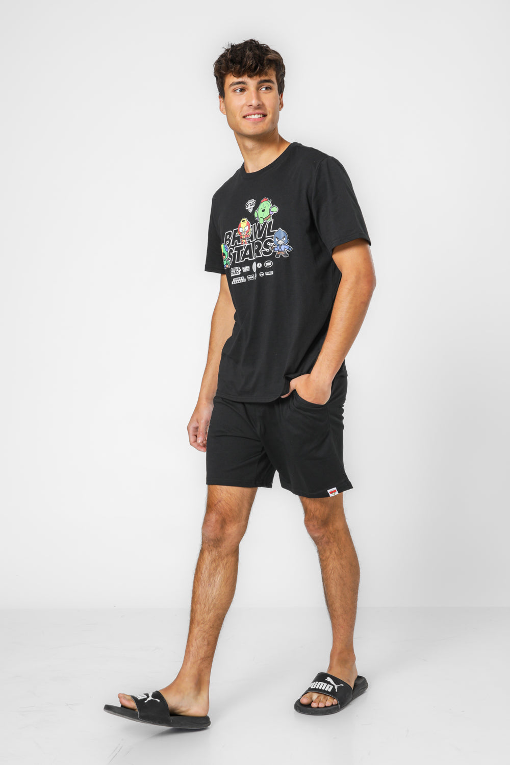 סט פיג’מה קצרה BRAWL STARS לגבר