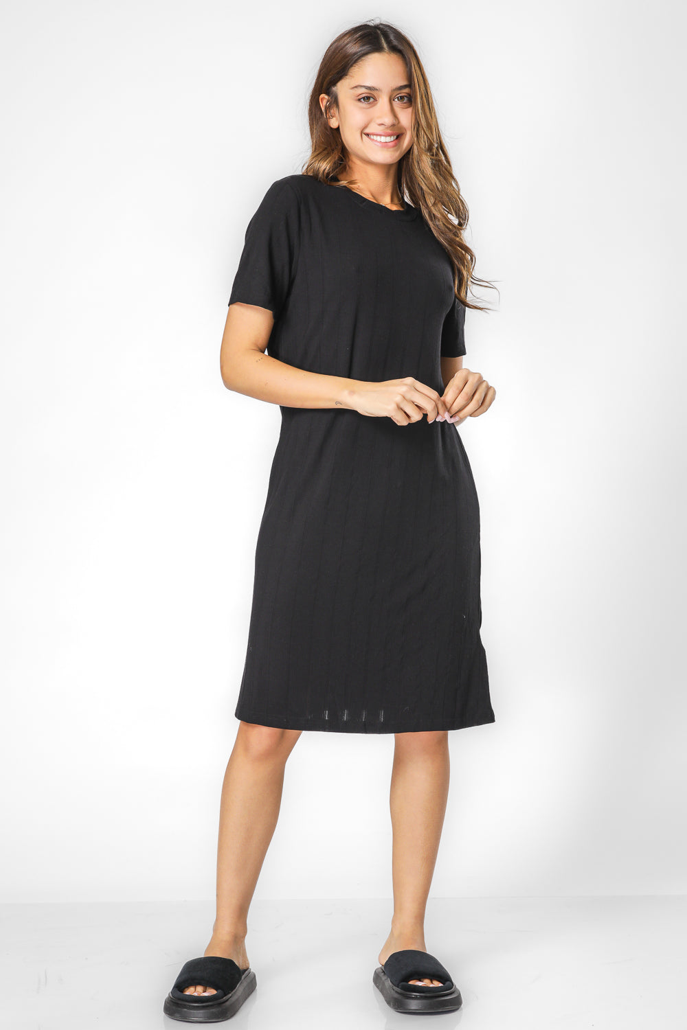 כותונת לילה ריב שחורה