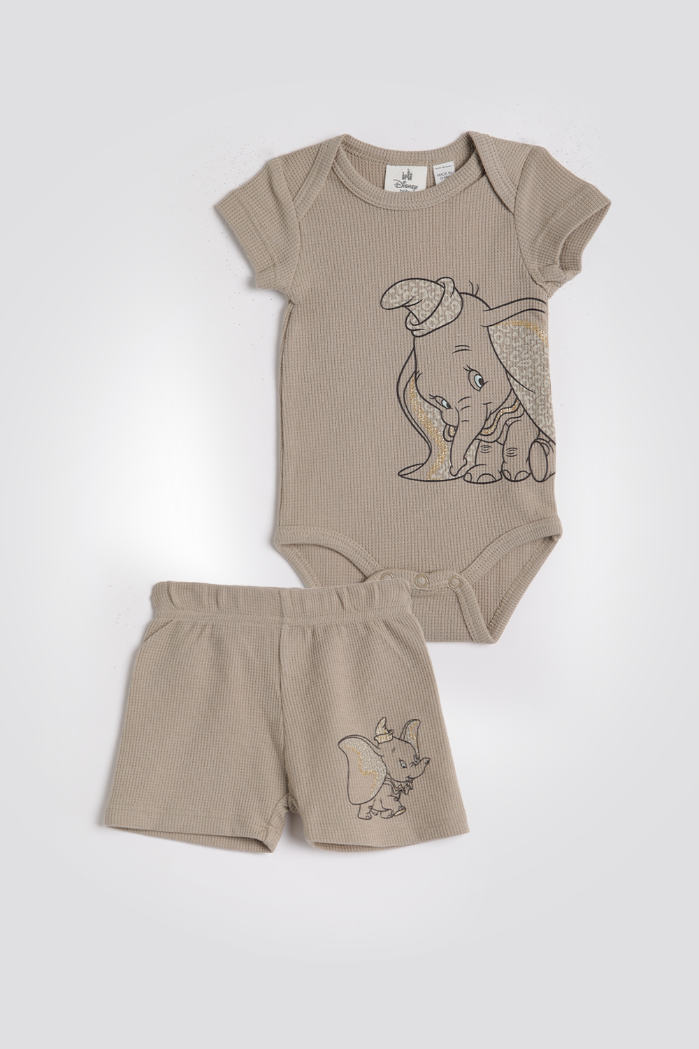 סט פיג’מה קצרה וופל DUMBO לתינוקות